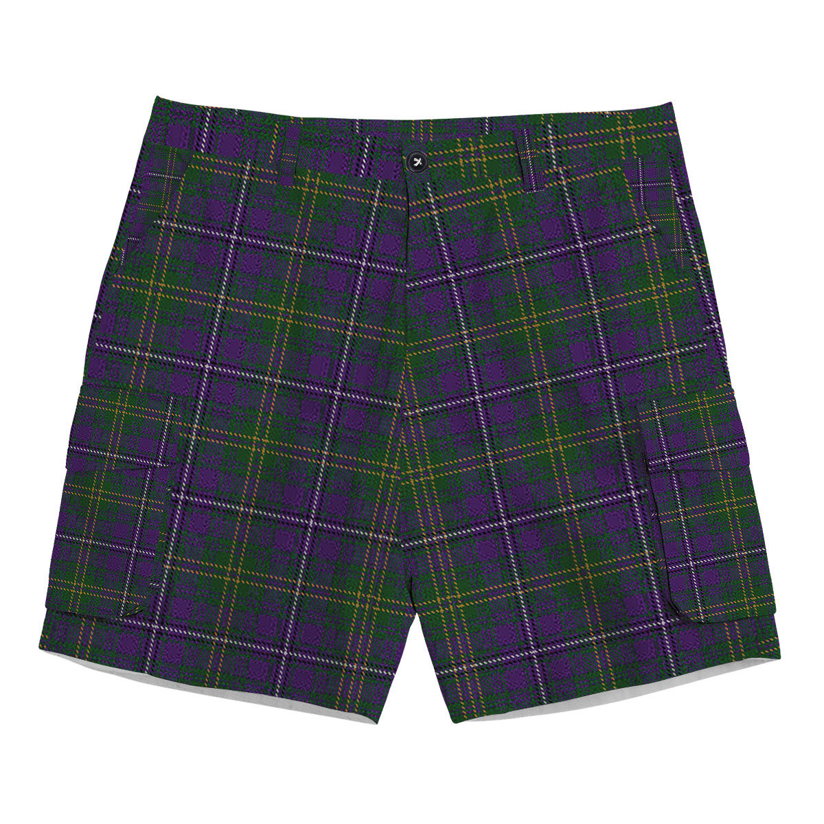 ScotsTee Shop Scottish Hay of Megginch Tartan Plaid Cargo Shorts for Men