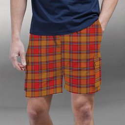 ScotsTee Shop Scottish Scrymgeour Modern Tartan Plaid Cargo Shorts for Men