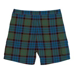 ScotsTee Shop Scottish MacNicol Hunting Tartan Plaid Cargo Shorts for Men
