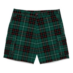 ScotsTee Shop Scottish MacAulay of Lewis Modern Tartan Plaid Cargo Shorts for Men