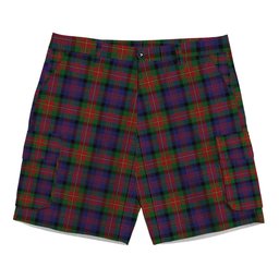 ScotsTee Shop Scottish MacLagan of Glenquiech Tartan Plaid Cargo Shorts for Men