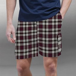 ScotsTee Shop Scottish Little Dress Modern Tartan Plaid Cargo Shorts for Men