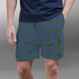 ScotsTee Shop Scottish Norris (Norreys) Modern Tartan Plaid Cargo Shorts for Men