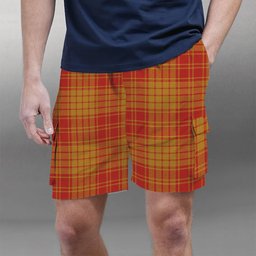 ScotsTee Shop Scottish MacMillan Dress Ancient Tartan Plaid Cargo Shorts for Men