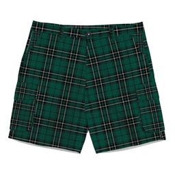 ScotsTee Shop Scottish McLean of Duart Hunting Modern Tartan Plaid Cargo Shorts for Men