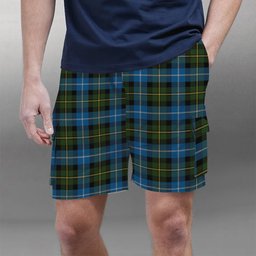 ScotsTee Shop Scottish McNeil of Barra Tartan Plaid Cargo Shorts for Men
