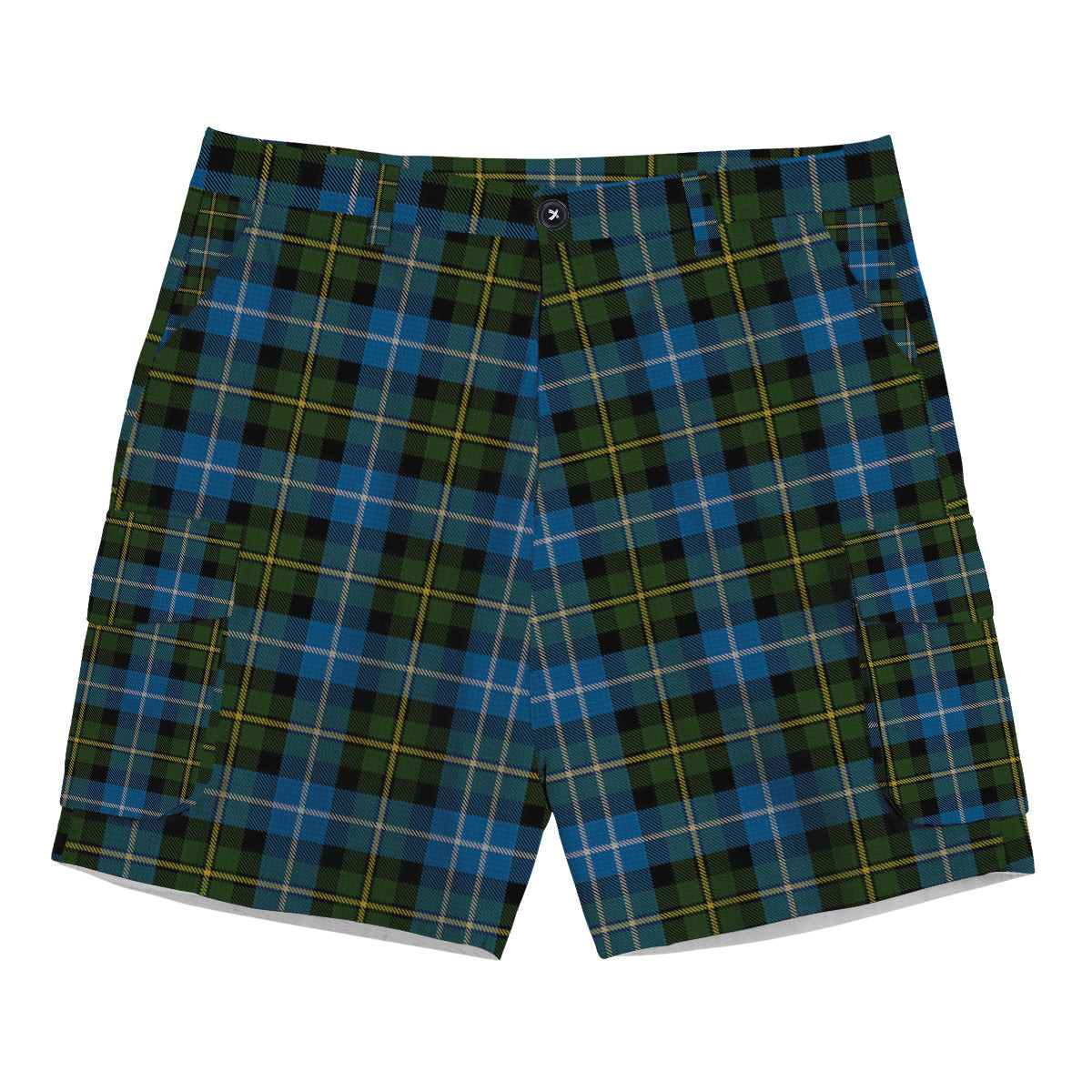 ScotsTee Shop Scottish McNeil of Barra Tartan Plaid Cargo Shorts for Men