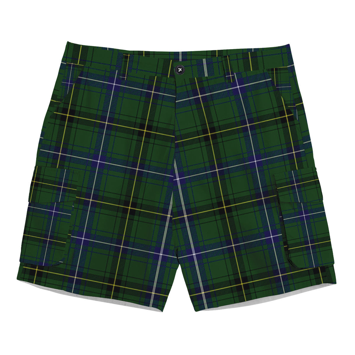 ScotsTee Shop Scottish Henderson Modern Tartan Plaid Cargo Shorts for Men
