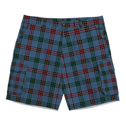 ScotsTee Shop Scottish Montgomery of Ayrshire Ancient Tartan Plaid Cargo Shorts for Men