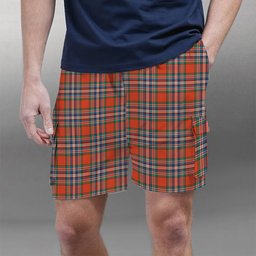 ScotsTee Shop Scottish McFarlane Ancient Tartan Plaid Cargo Shorts for Men