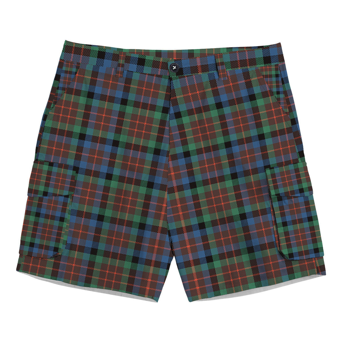 ScotsTee Shop Scottish MacDuff Hunting Ancient SC Tartan Plaid Cargo Shorts for Men
