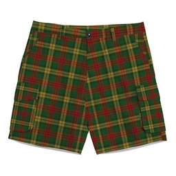 ScotsTee Shop Scottish MacMillan Society of Glasgow Tartan Plaid Cargo Shorts for Men