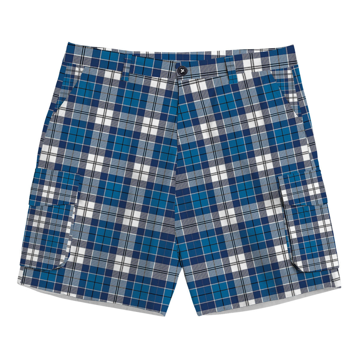 ScotsTee Shop Scottish Hutton SC Tartan Plaid Cargo Shorts for Men