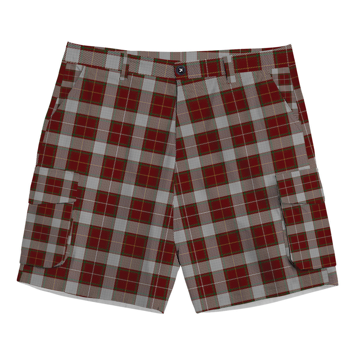 ScotsTee Shop Scottish MacPhee Dress Tartan Plaid Cargo Shorts for Men