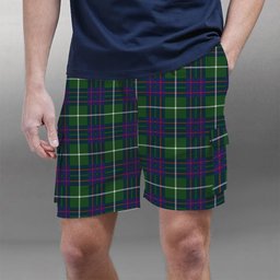 ScotsTee Shop Scottish McIntyre Hunting Modern Tartan Plaid Cargo Shorts for Men
