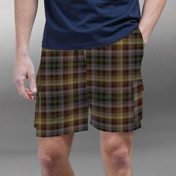 ScotsTee Shop Scottish MacKay of Strathnaver Tartan Plaid Cargo Shorts for Men