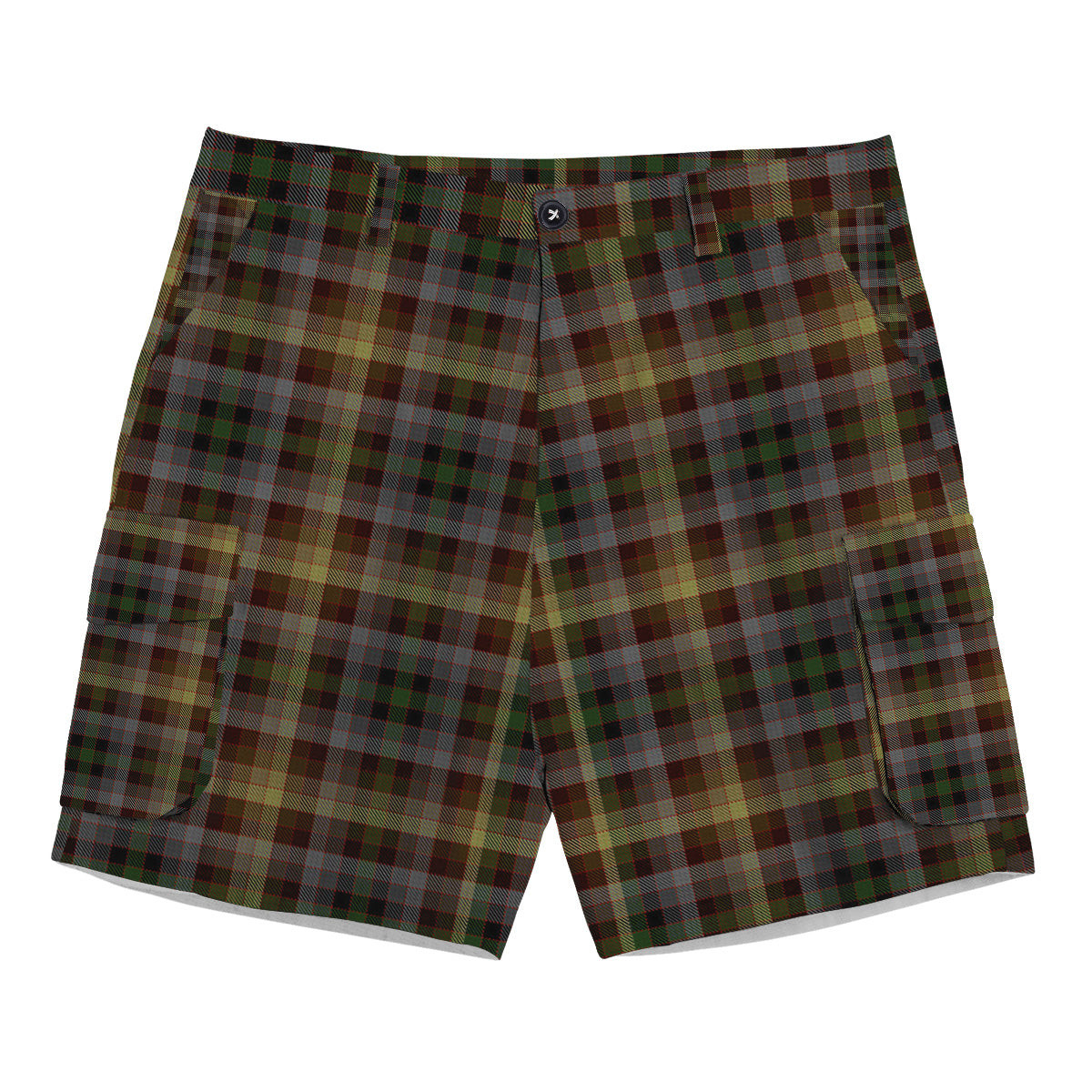 ScotsTee Shop Scottish MacKay of Strathnaver Tartan Plaid Cargo Shorts for Men