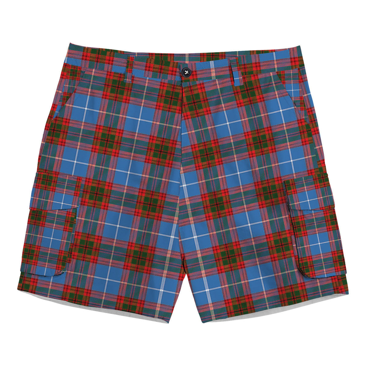 ScotsTee Shop Scottish Preston Tartan Plaid Cargo Shorts for Men