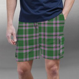 ScotsTee Shop Scottish Gray Hunting Ancient Tartan Plaid Cargo Shorts for Men