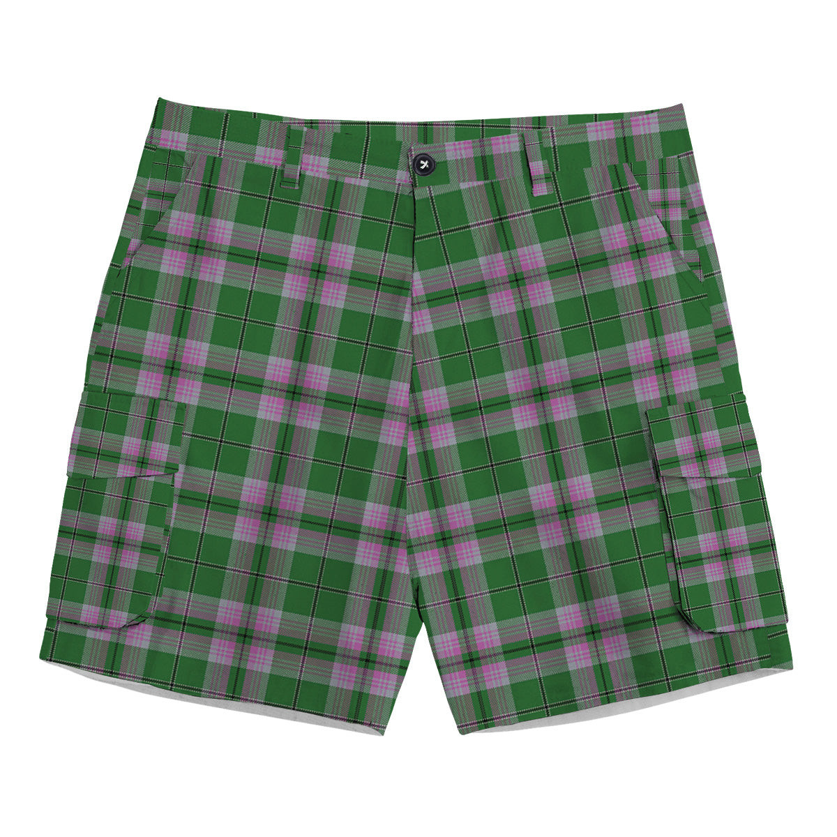 ScotsTee Shop Scottish Gray Hunting Ancient Tartan Plaid Cargo Shorts for Men