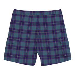 ScotsTee Shop Scottish Peacock Samantha Tartan Plaid Cargo Shorts for Men