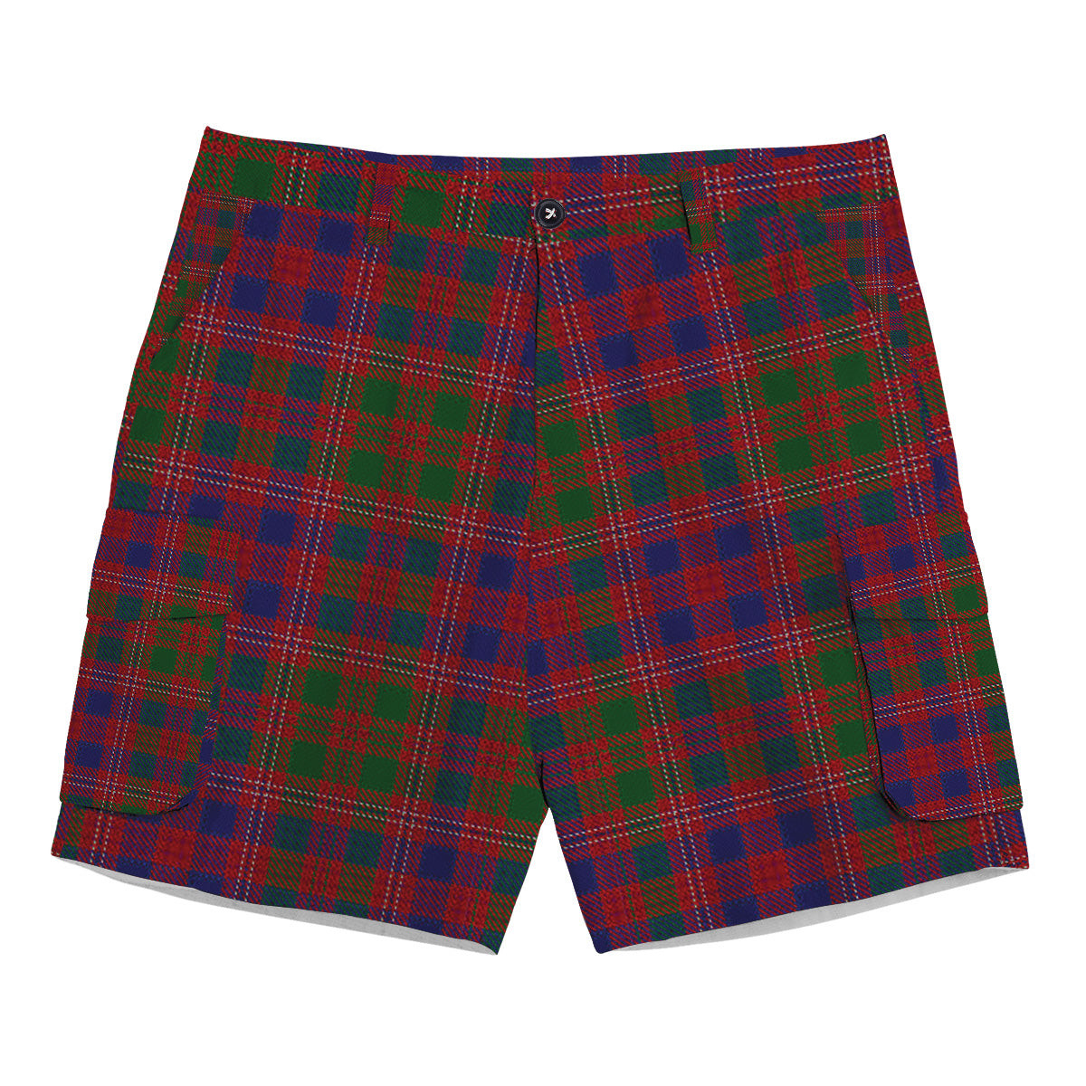 ScotsTee Shop Scottish MacColl Hunting Tartan Plaid Cargo Shorts for Men