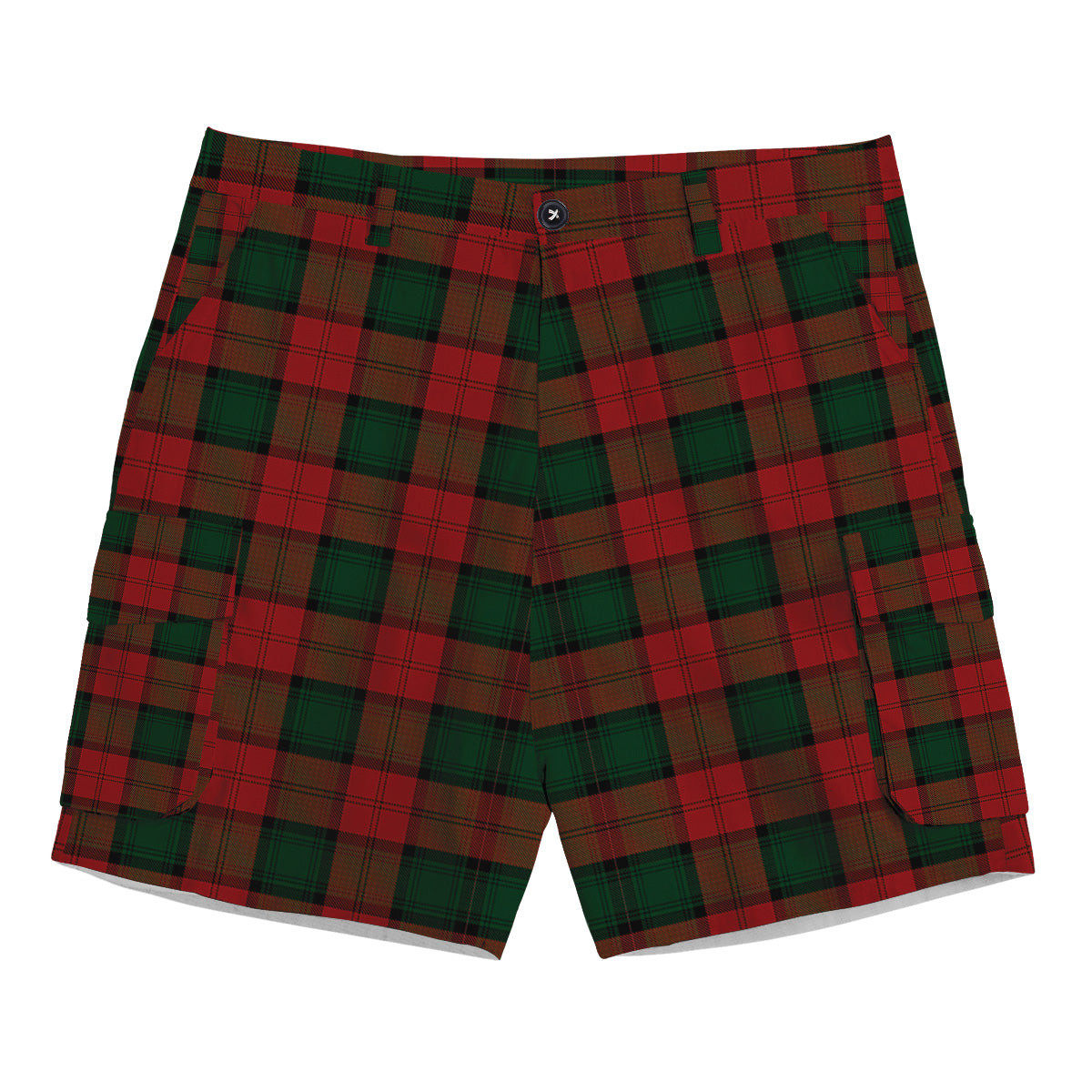 ScotsTee Shop Scottish Stewart of Atholl Tartan Plaid Cargo Shorts for Men