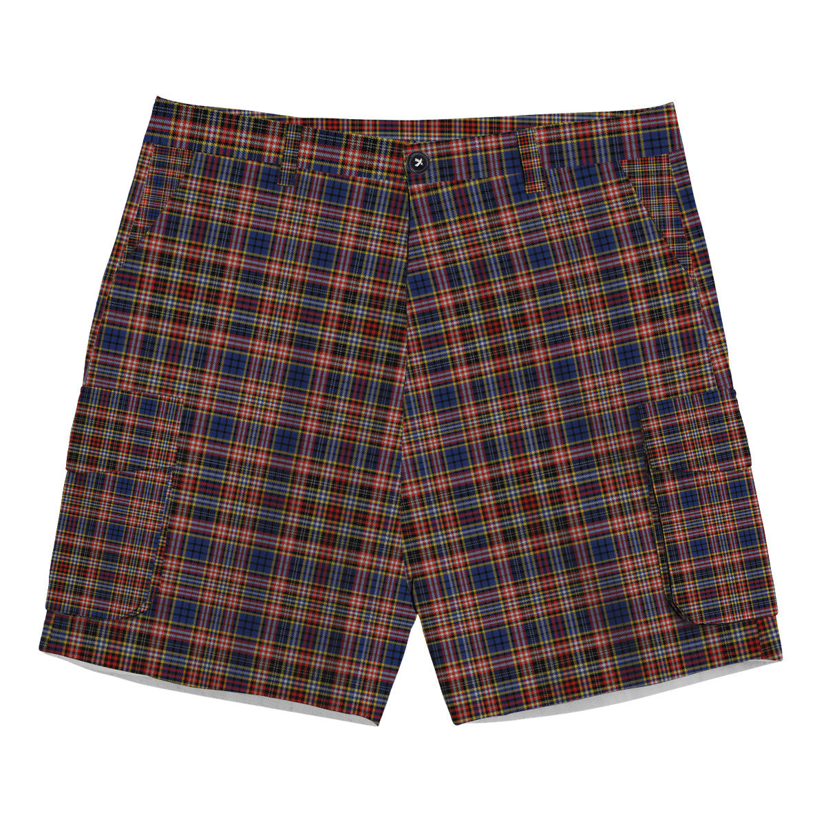 ScotsTee Shop Scottish Ogilvy or Drummond of Strathallen Tartan Plaid Cargo Shorts for Men