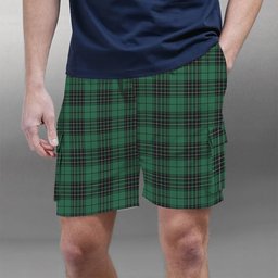 ScotsTee Shop Scottish MacLean Hunting Ancient Tartan Plaid Cargo Shorts for Men