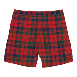 ScotsTee Shop Scottish Lumsden of Kintore Modern Tartan Plaid Cargo Shorts for Men
