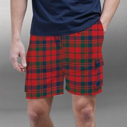 ScotsTee Shop Scottish Lumsden of Kintore Modern Tartan Plaid Cargo Shorts for Men