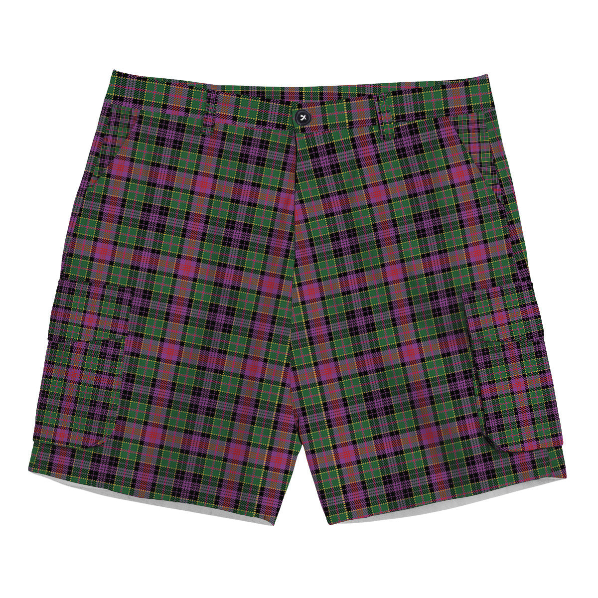 ScotsTee Shop Scottish Graham of Airth Ancient Tartan Plaid Cargo Shorts for Men