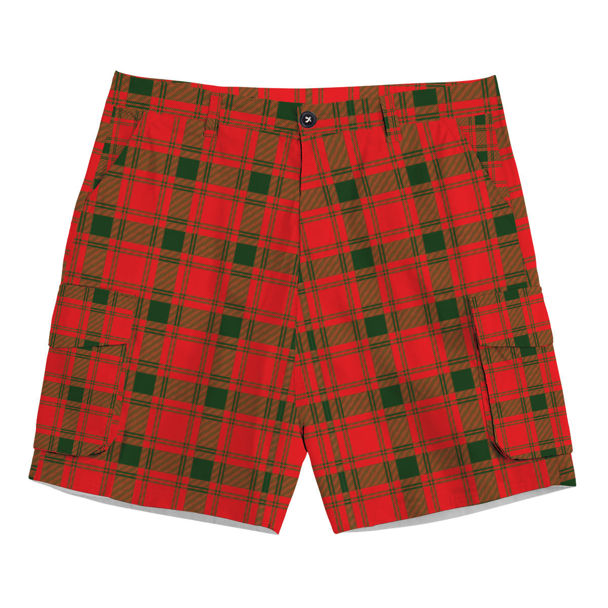 ScotsTee Shop Scottish McQueary Modern Tartan Plaid Cargo Shorts for Men