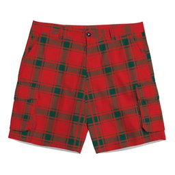ScotsTee Shop Scottish MacDonald of Sleat Modern Tartan Plaid Cargo Shorts for Men