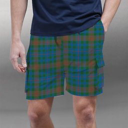 ScotsTee Shop Scottish Tennant Yules Ancient Tartan Plaid Cargo Shorts for Men