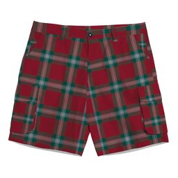 ScotsTee Shop Scottish McLaine of Loch Buie Modern Tartan Plaid Cargo Shorts for Men