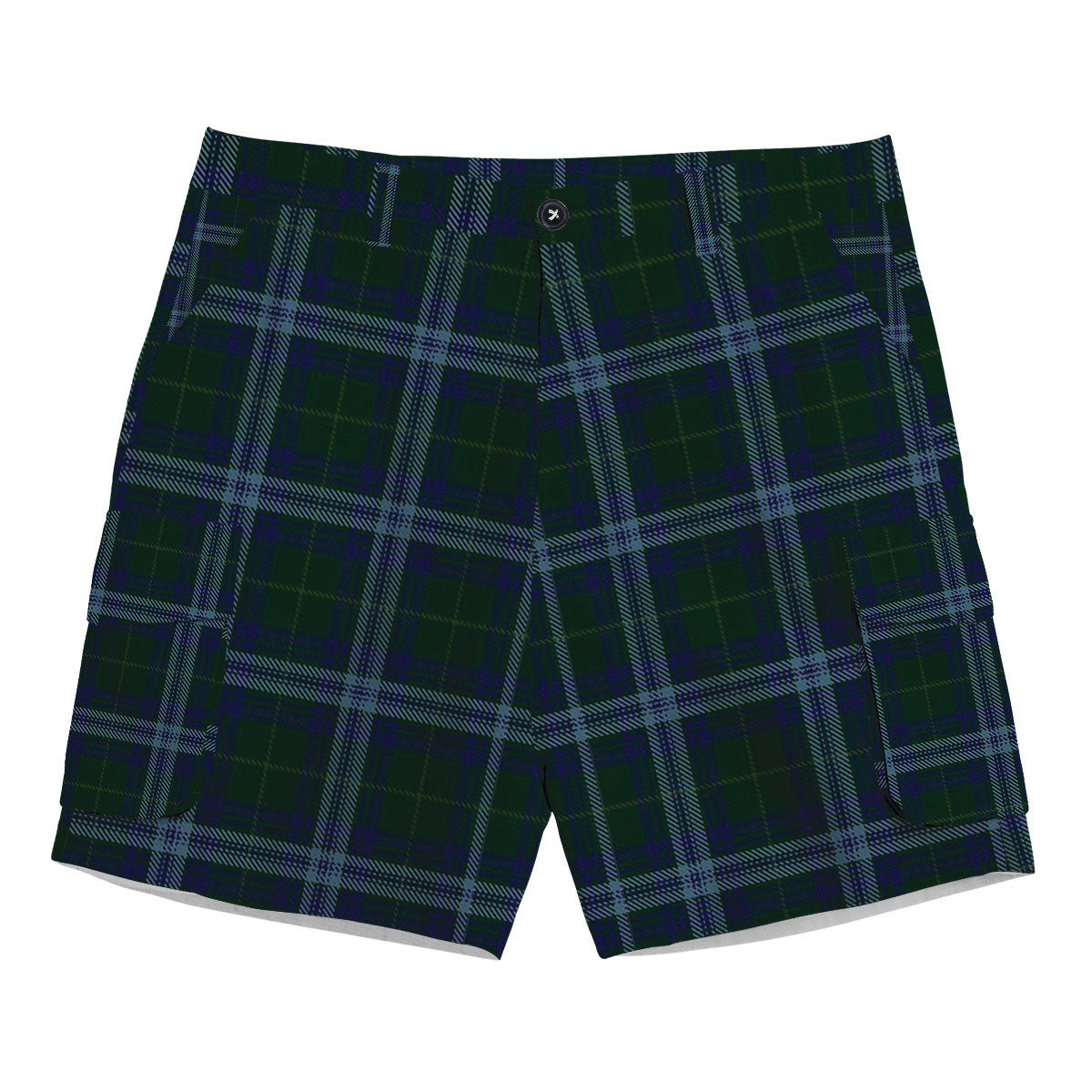 ScotsTee Shop Scottish Jones of Wales Tartan Plaid Cargo Shorts for Men