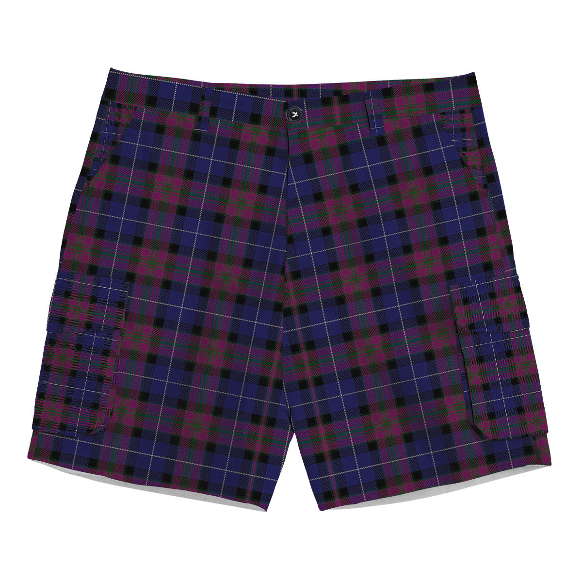 ScotsTee Shop Scottish Pride of Scotland Tartan Plaid Cargo Shorts for Men