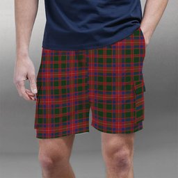 ScotsTee Shop Scottish MacKintosh Geddes Tartan Plaid Cargo Shorts for Men