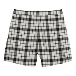 ScotsTee Shop Scottish McFarland Black White Ancient Tartan Plaid Cargo Shorts for Men