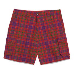 ScotsTee Shop Scottish McLeod Red Modern Tartan Plaid Cargo Shorts for Men