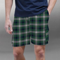 ScotsTee Shop Scottish Johnston Dress Modern Tartan Plaid Cargo Shorts for Men