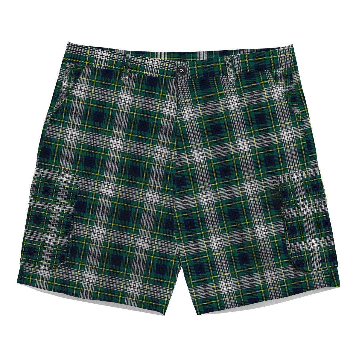 ScotsTee Shop Scottish Johnston Dress Modern Tartan Plaid Cargo Shorts for Men