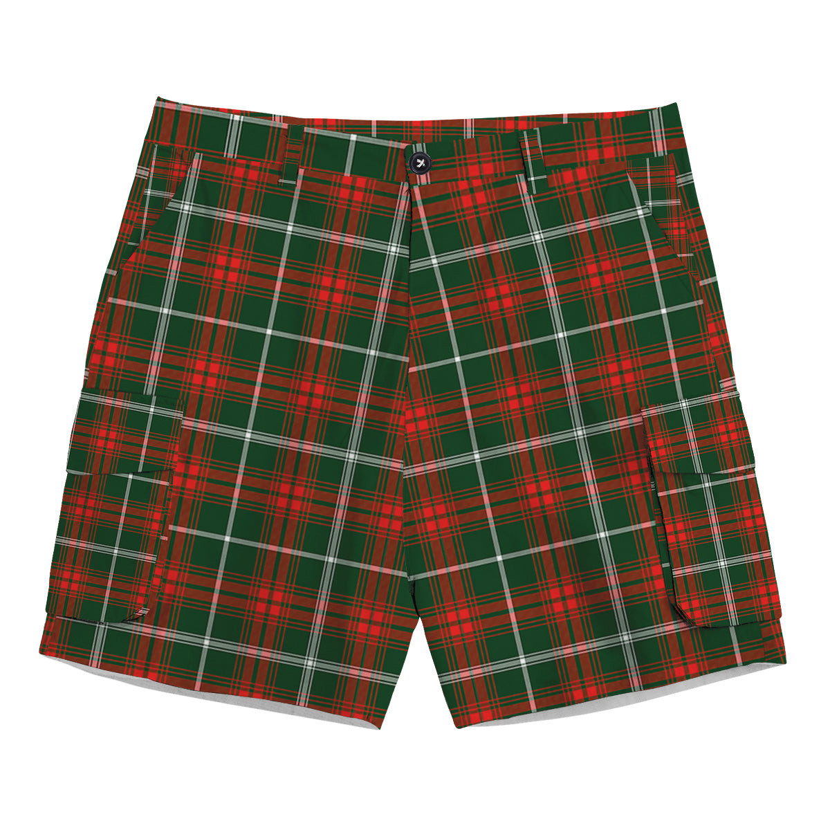 ScotsTee Shop Scottish Prince of Wales Tartan Plaid Cargo Shorts for Men