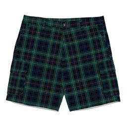 ScotsTee Shop Scottish Stephenson Hunting Modern Tartan Plaid Cargo Shorts for Men