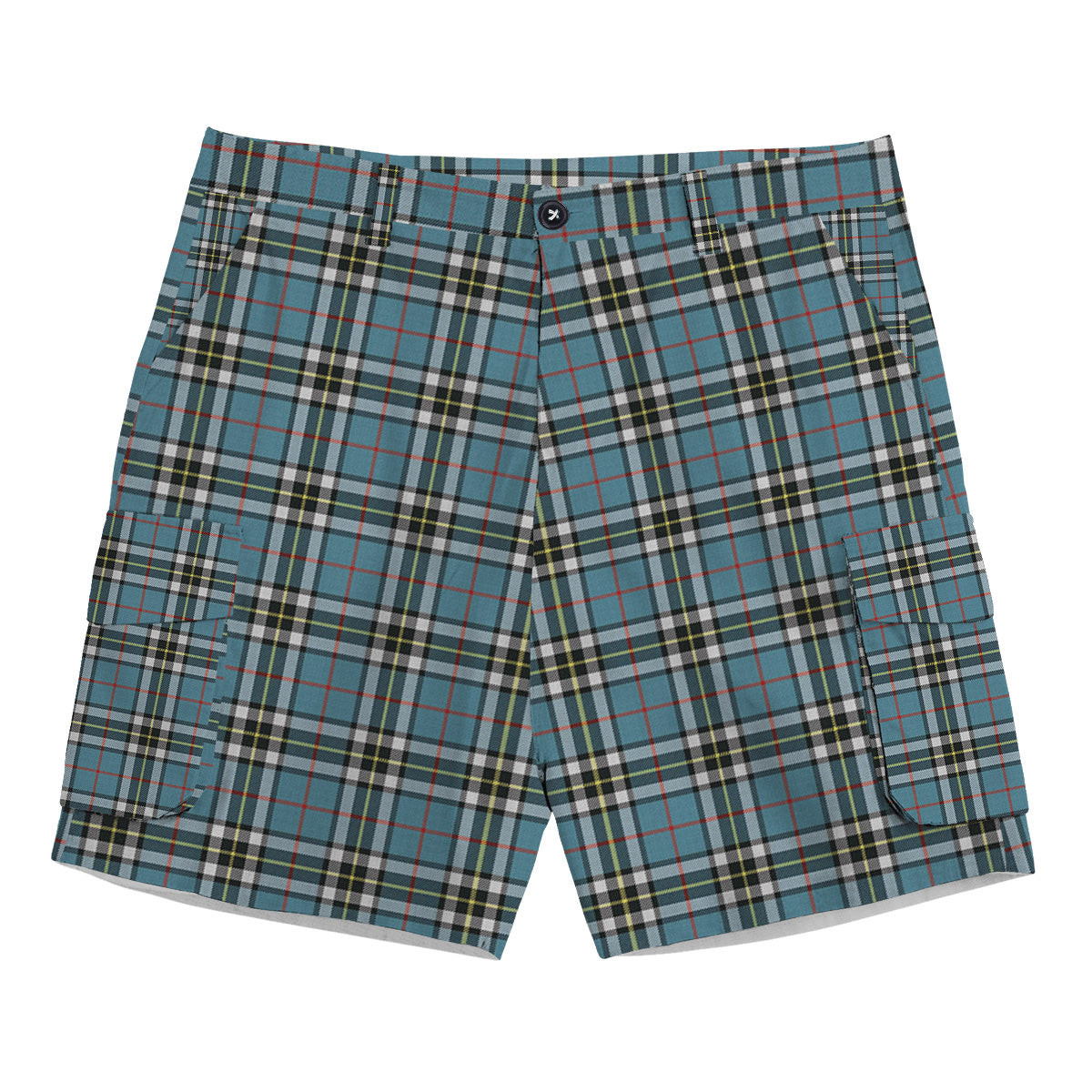 ScotsTee Shop Scottish Thomson Dress TS1383 Tartan Plaid Cargo Shorts for Men