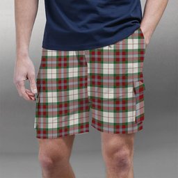 ScotsTee Shop Scottish MacLean Dress Ancient Tartan Plaid Cargo Shorts for Men