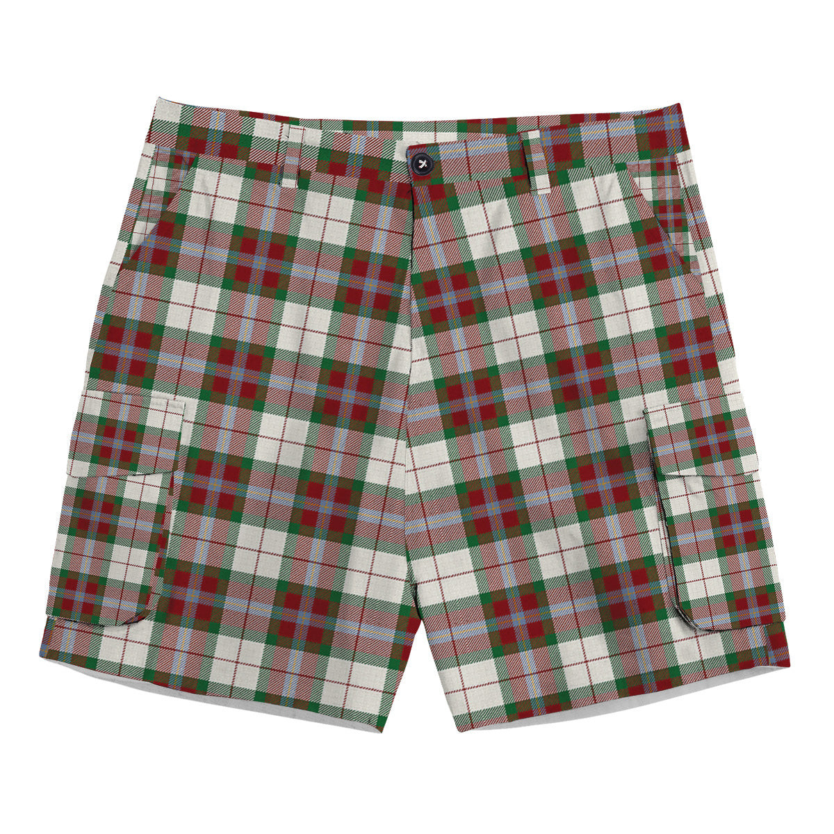 ScotsTee Shop Scottish MacLean Dress Ancient Tartan Plaid Cargo Shorts for Men
