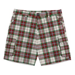 ScotsTee Shop Scottish MacLean Dress Ancient Tartan Plaid Cargo Shorts for Men