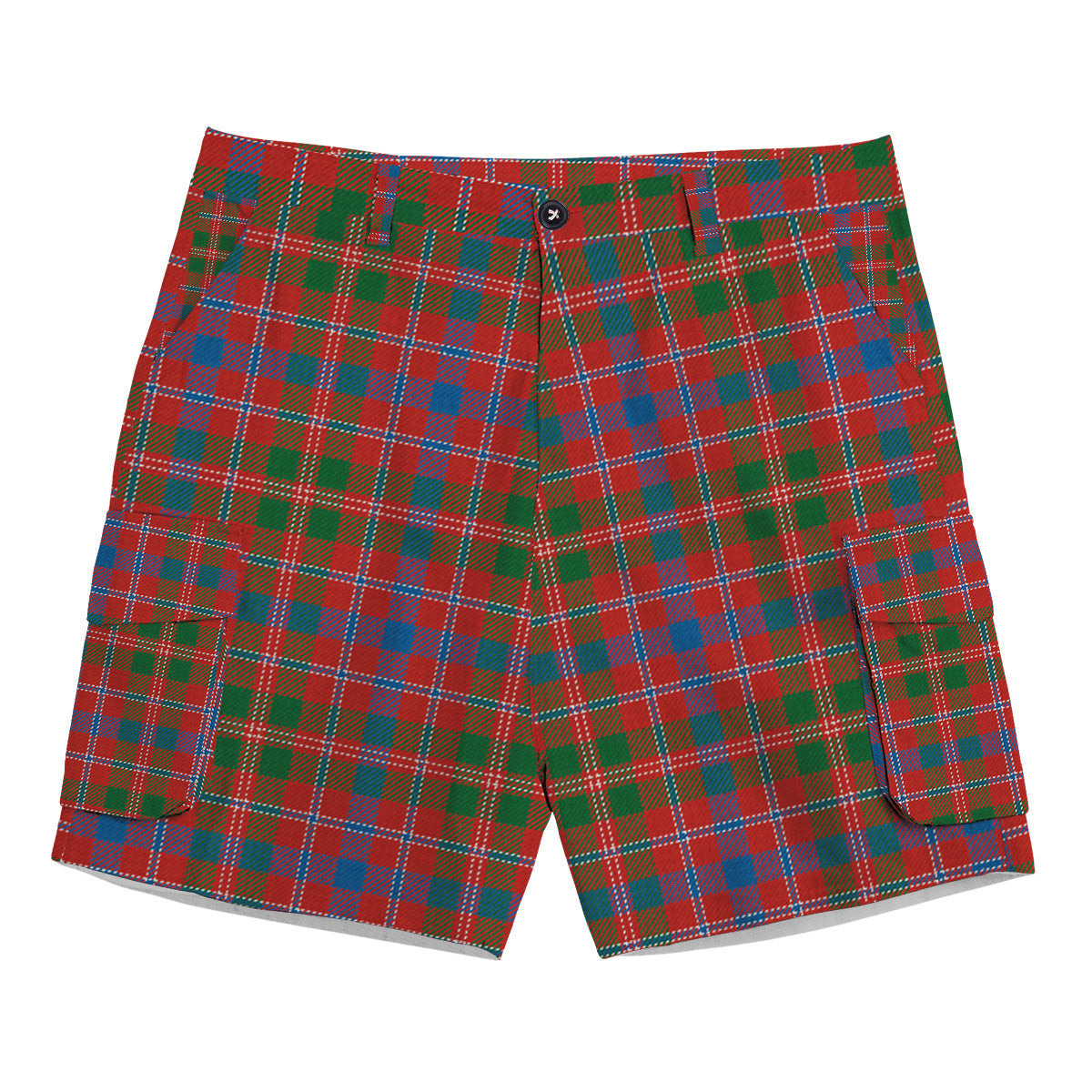 ScotsTee Shop Scottish MacDonald of Glenaladale Ancient Tartan Plaid Cargo Shorts for Men